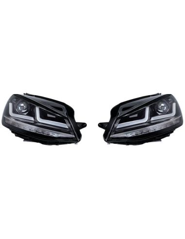 Pack de Phares Avant LED Chromés Golf VII LEDriving 2 LEDHL104-CM (2012-2016) Avant Restyling Avec Osram Xenon | LéonLeds