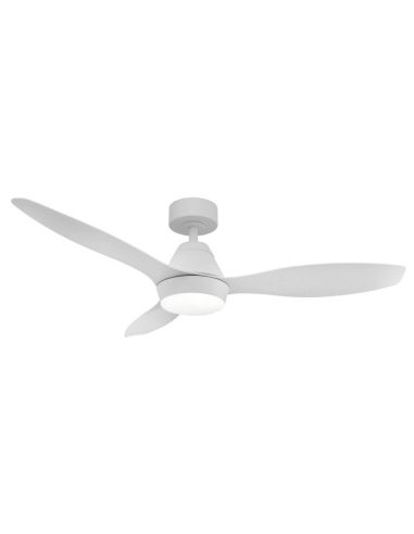 Ventilateur de plafond LED intérieur et extérieur Lara DC blanc