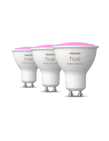 Philips Hue White and Color Ambiance GU10 5,7 W 2000K-6500K RVB Pack3 Ampoule LED intelligente RVB