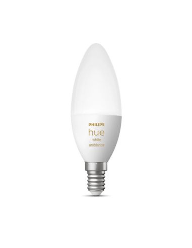 Ampoule connectée Philips Hue White Ambiance LED 4W 2200K-6500K Bougie 470lm E14