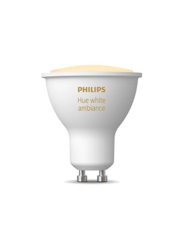 Philips Hue White Ambiance 4,3 W 2200K-6500K 350lm GU10 Smart Bulb On