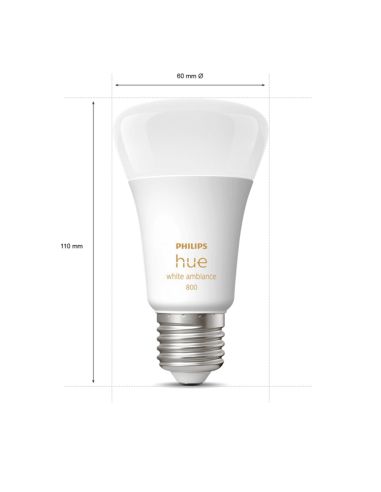 Ampoule LED à filament E27, 6W, 800lm, blanc chaud