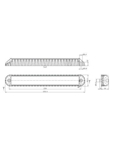 Piloto Trasero LED tipo Barra FT-340