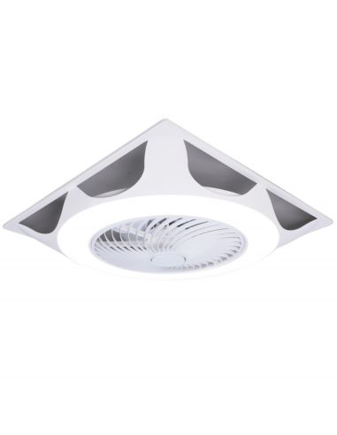 Ventilateur de plafond LED réglable UFO Armstrong pour plafonds modulaires DC