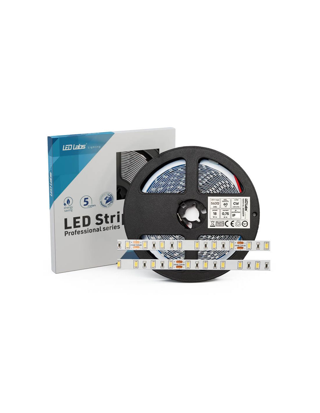 Ruban LED Flexible Silicone 24V 120LEDs/M IP65 - Éclairage puissant pour  intérieur et extérieur