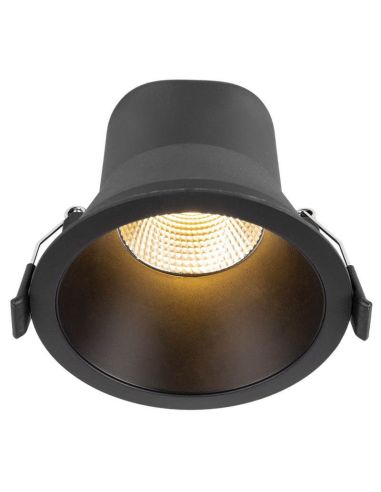 Refletor LED embutido 9W - 80W Mudança de cor Interruptor CCT UGR 19 Triac Libertad 9 Preto | leonleds