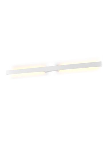 Candeeiro de parede exterior grande branco Lotus LED 24 W - IP54