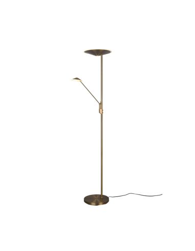 Lampe sur pied à DEL Brantford bronze antique | leonleds