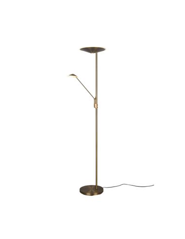 Lámpara de pie LED Brantford bronce viejo | LeonLeds