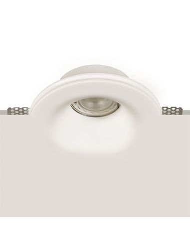 Downlight LED encastré rond Gamma 8W Gu10 IP20 blanc