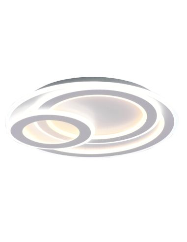 Plafonnier LED rond Mita blanc | leonleds