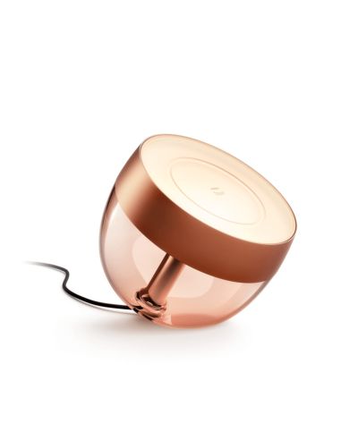 Candeeiro de mesa LED inteligente Iris bronze | leonleds