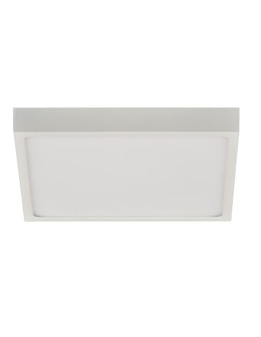 Plafón de techo LED cuadrado Roku 19cm blanco 18W 1450Lm 3000K o 4000K