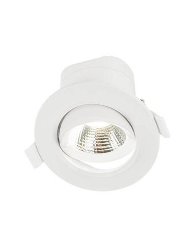 Spot LED encastrable orientable dimmable 9W design blanc