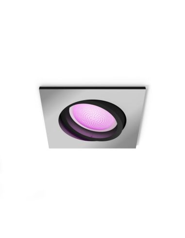 Spot LED intelligent carré en aluminium Philips Hue Centura