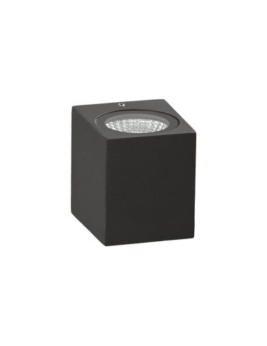 Applique d'extérieur Okra LED avec 1 lumière anthracite 3000K 6W 550Lm ou 1100Lm