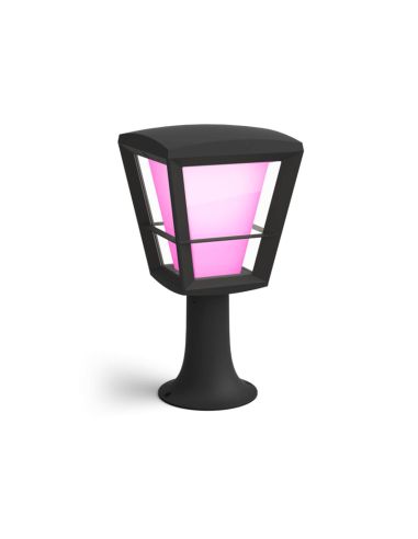 Lámpara de pedestal LED para exteriores Econic Negro 15W | LeonLeds