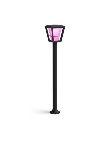 Lampadaire de jardin LED noir Econic 15W IP44 | leonleds