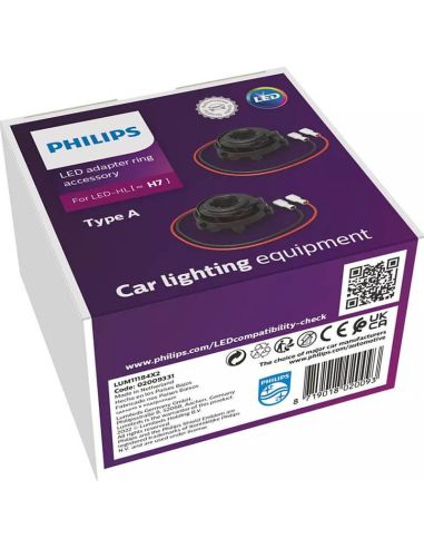 Tomada Adaptadora para Lâmpadas LED H7 HL Philips Tipo A LUM11184X2 Philips | leonleds