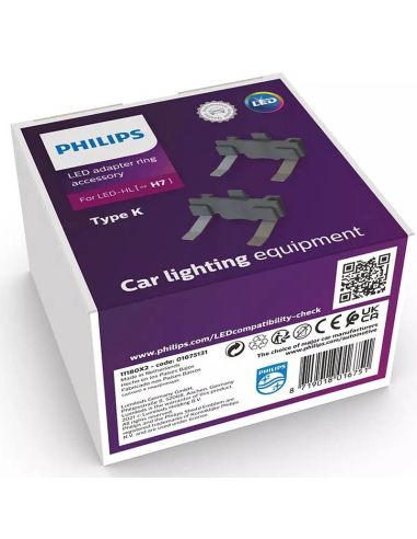 Casquillo Adaptador de Bombillas LED H7 HL Philips Tipo K LUM11182X2 Philips | LeonLeds