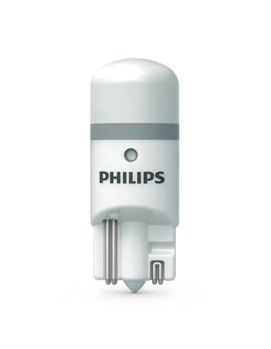 2 ampoules Philips premium LED 6000 K W5W/T10 - Feu Vert