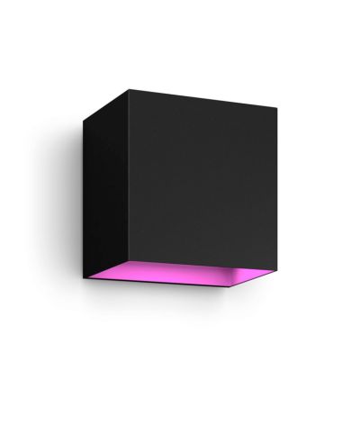 Aplique pared LED exterior Resonate Downward negro | LeonLeds