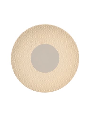 Luminária de parede LED Venus Branco-Ouro Pequeno 9W 3000K