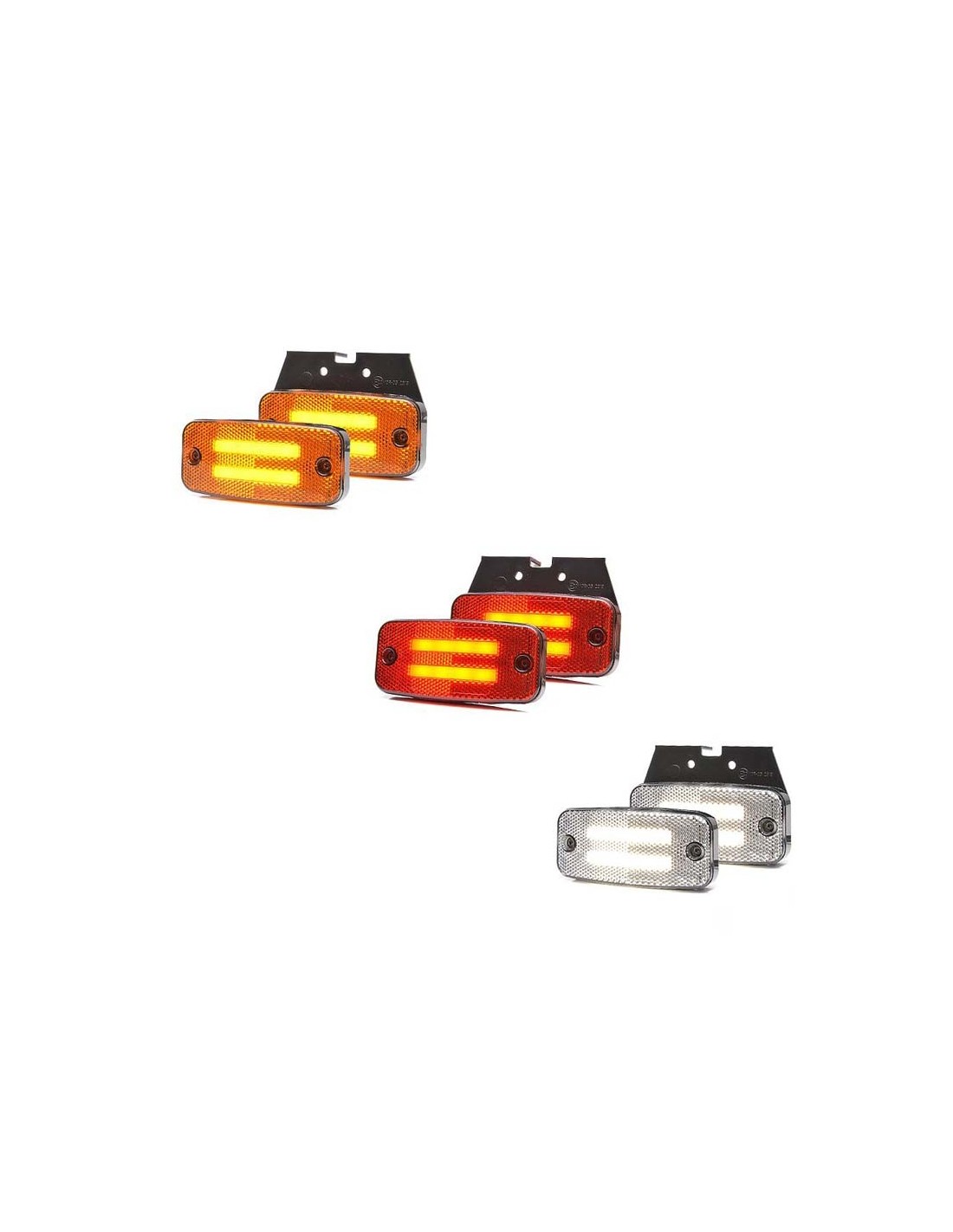 Phare LED avec feux de position blanc et orange pour 4x4 et Vamion