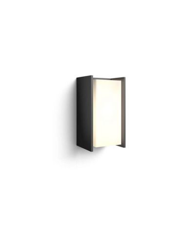 Aplique pared LED exterior inteligente Turaco antracita Hue | LeonLeds