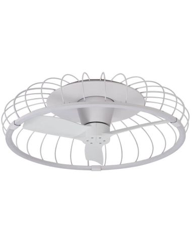 Ventilador de techo blanco con luz Nature 7808 Mantra Iluminación con mando a distancia | LeonLes