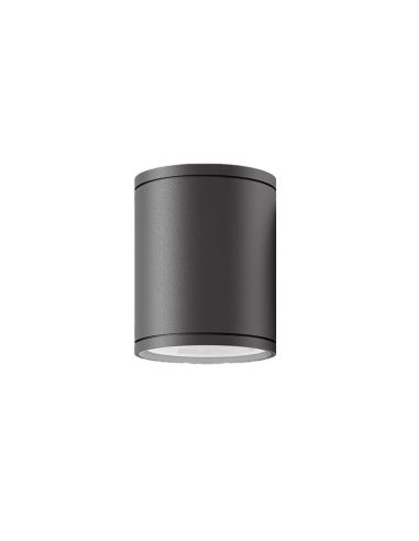 Spot/plafonnier LED Nori anthracite texturé pour extérieur E27 15W IP65