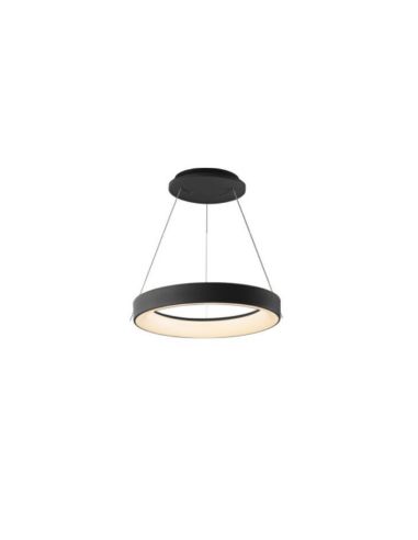 Lampe à suspension LED noire Niseko II avec télécommande, dimmable Ø 38 cm