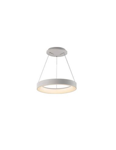 Lampe suspension LED Niseko II blanche avec télécommande, dimmable Ø 38 cm