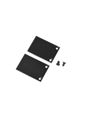 Embouts pour rail surface Magneto noir - Lot de 2 + Vis - Accessoires