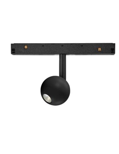 Foco LED en forma de Bola para carril magnético Magneto 7W 3000K negro