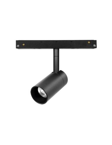 Refletor LED ajustável com pista magnética Magneto 7W 3000K preto Intensidade ajustável Triac