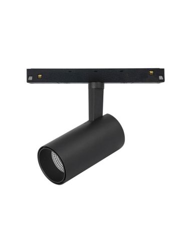 Refletor LED ajustável com pista magnética Magneto 20W 3000K preto Triac ajustável de intensidade