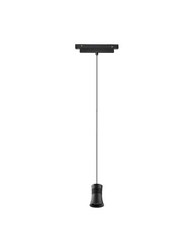 Foco colgante Pagoda LED carril magnético Magneto 12W 3000K negro Con y sin TRIAC