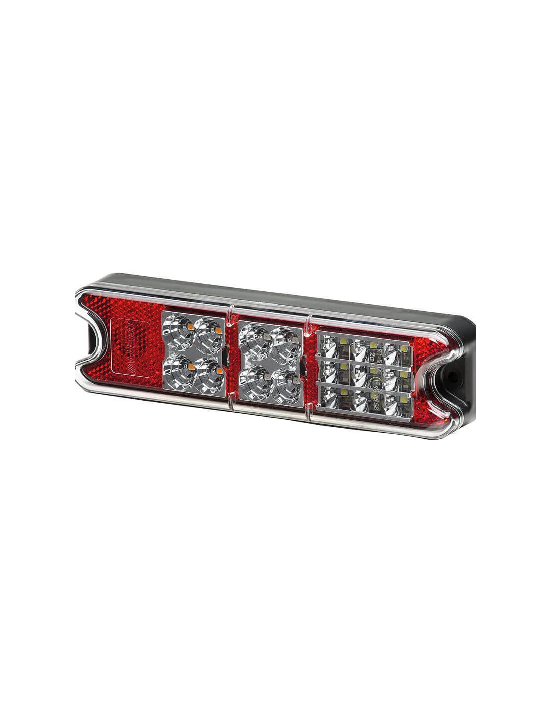 FEU ARRIERE GAUCHE HELLA LED 24 V MONTAGE HORIZONTAL POUR REMORQUE