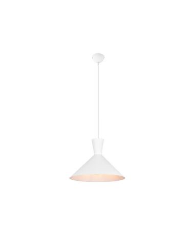 Candeeiro de teto suspenso de metal várias cores Enzo 1xE27 28W branco