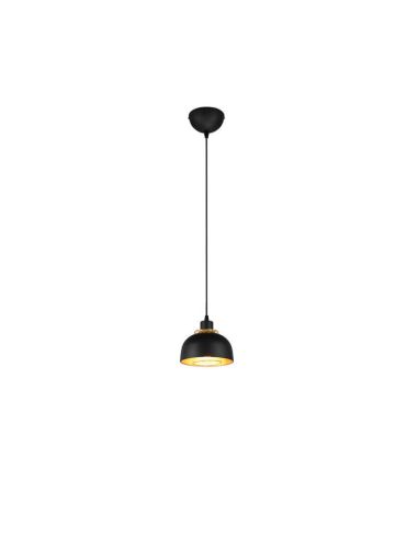 Candeeiro de teto suspenso de metal preto 18cm 1xE27 40W Punch