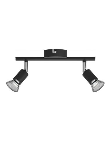 Focos Orientables Limbali negro 2 Luces GU10