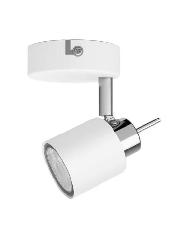 Foco redondo orientable Meranti blanco 1 Luz GU10