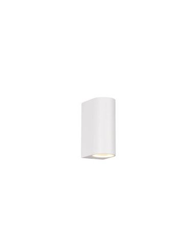 Aplique de pared LED curvo Roya Color blanco mate IP44