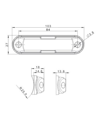 FA410010A - LUZ ESTROBOSCÓPICA R65 4 LED ÁMBAR - CARTHAGO RECAMBIOS SL