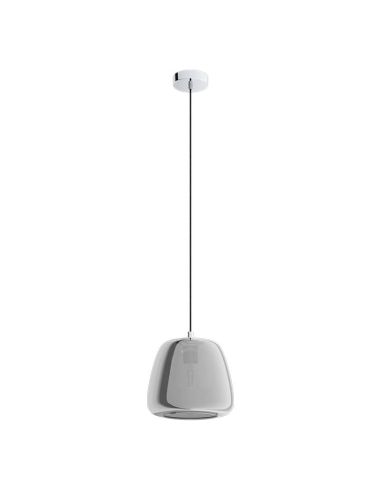 Lampe à suspension de plafond en cristal noir chromé Albarino1XE27 26⌀