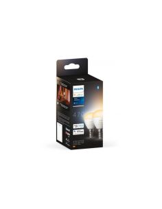 Pack 2 Bombilla inteligente Hue LED Esférica E14 5.7w 2700k - Philips