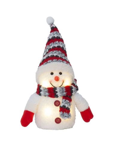 Decoração de Natal LED com boneco de neve JOYLIGHT branco ou cinza 150X90X250mm