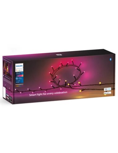 Guirlanda de luzes 20 metros Philips Hue Festavia luzes de corda 500 luzes LED IP44/IP54 14W 8720169246867