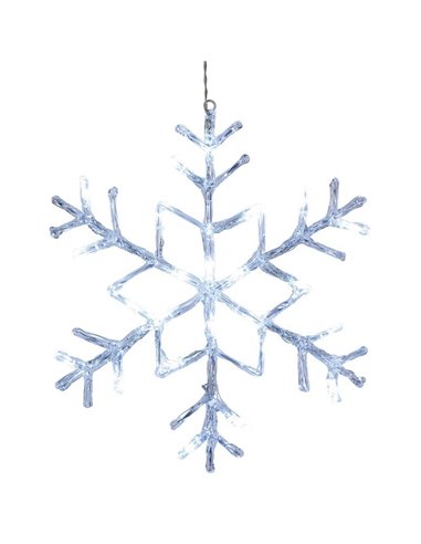 ANTARCTICA Flocon de Neige Argent et Or avec éclairage LED pour intérieur et extérieur IP44 400x15x400mm